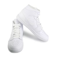 Nike Air Jordan 1 Mid GS White